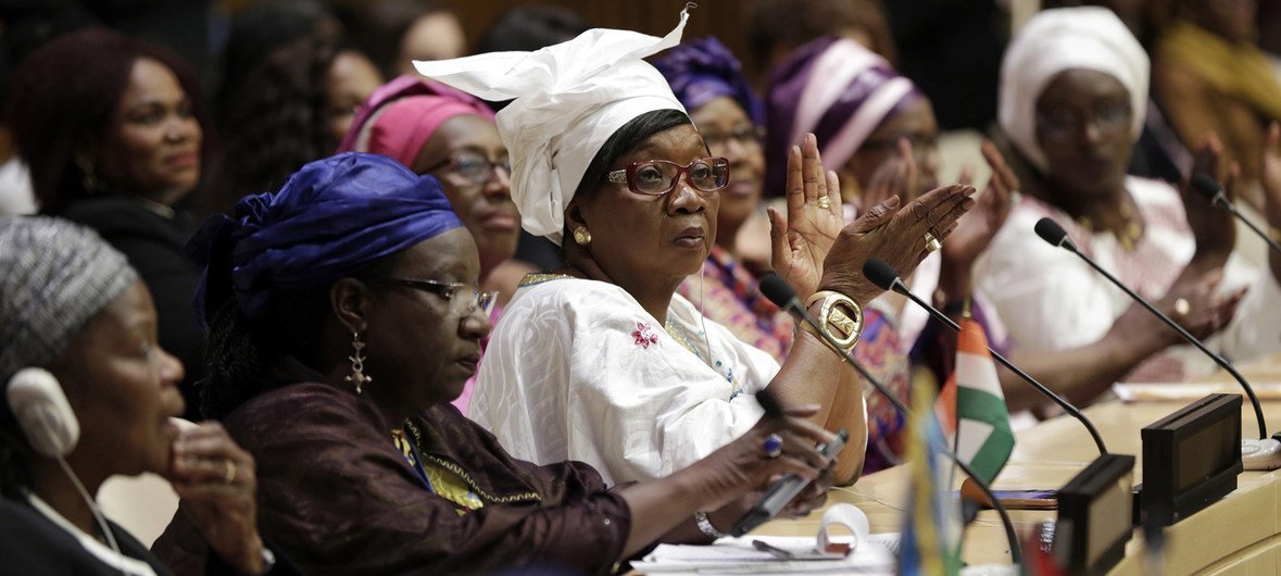 Evento de lançamento da da Rede de Mulheres Líderes Africanas na sede da ONU em Nova Iorque (2017)